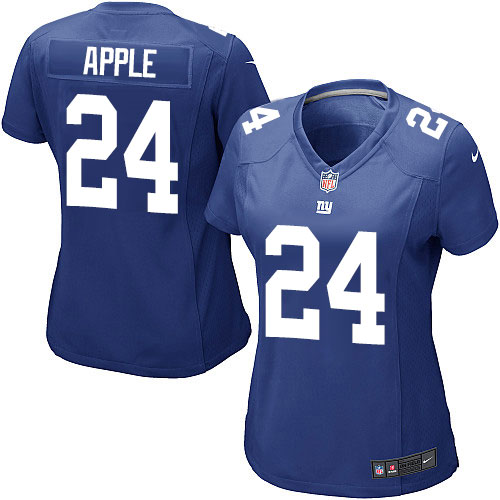 Women's Game Eli Apple Nike Jersey Royal Blue Home - #24 NFL New York Giants